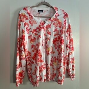 Basic Editions floral cardigan